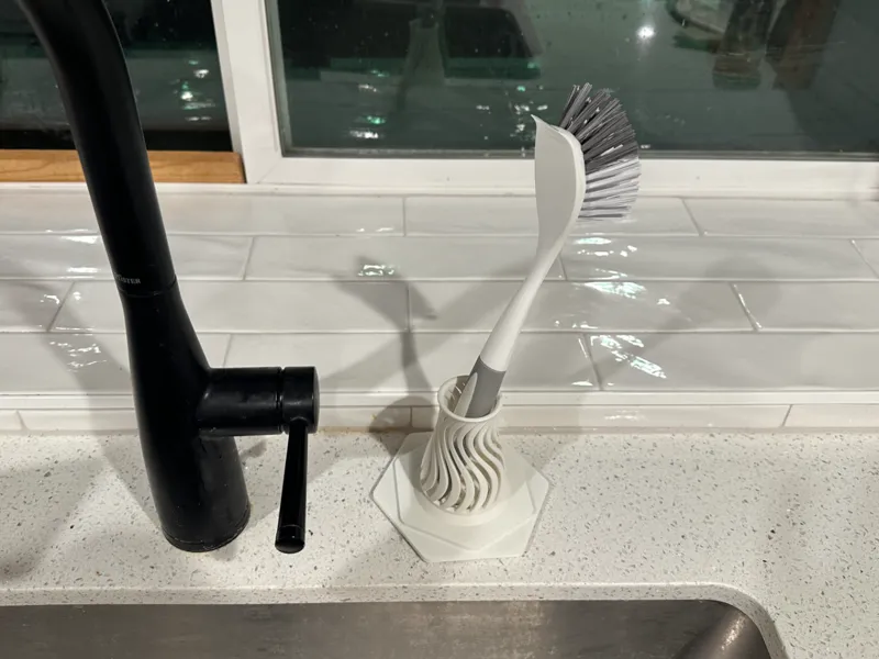 Dish wand holder