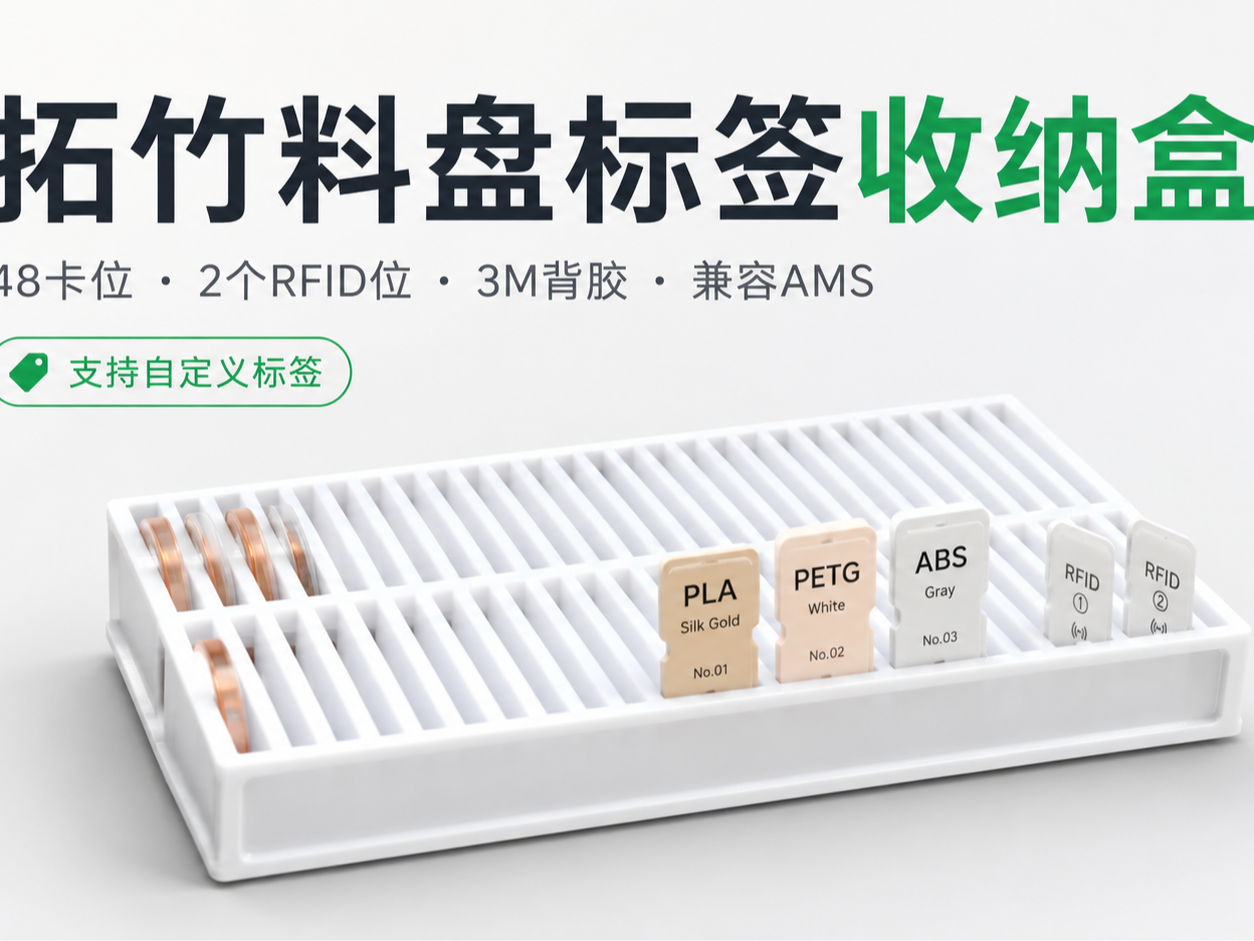 Miniatura 1 do modelo 3D 粘贴式拓竹标签卡