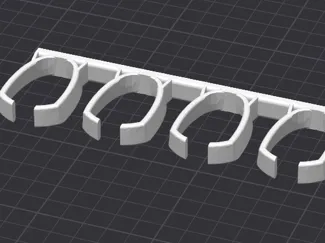 Wall Mount for Four Nintendo Wii Nunchucks