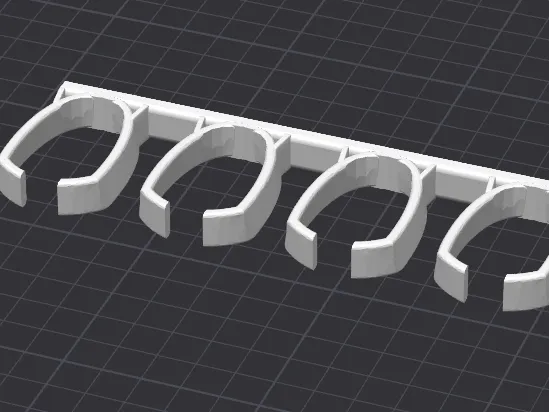 Wall Mount for Four Nintendo Wii Nunchucks