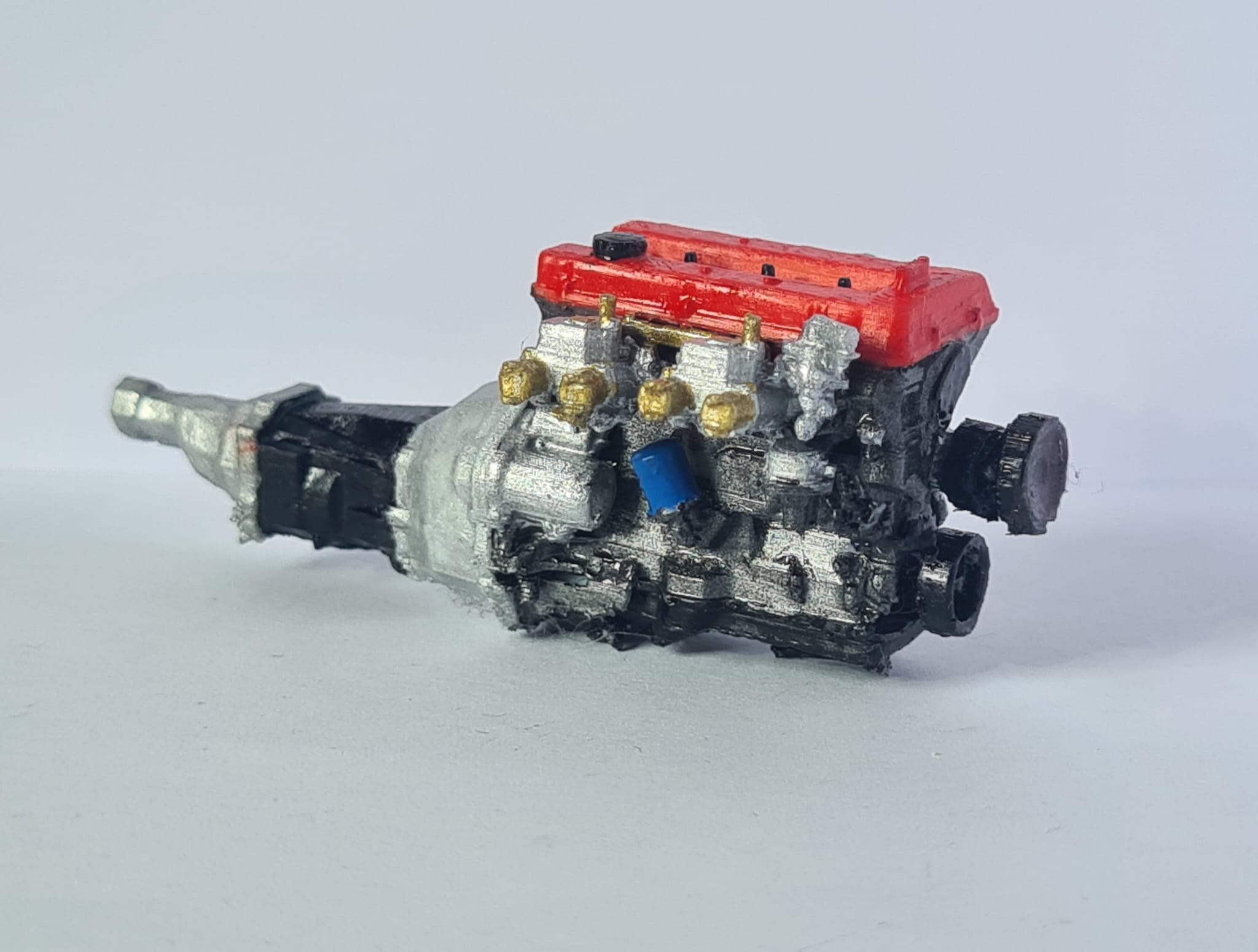 Miniatura 2 do modelo 3D Miniature 4cyl car engine