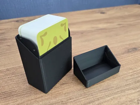 Caja o estuche: Compact Playing Card Deck Box, Snap Fit, 100 Cards — referencia de MakerWorld