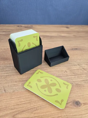 Caja o estuche: Compact Playing Card Deck Box, Snap Fit, 100 Cards — vista de referencia 2