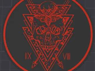 Skull and Moth