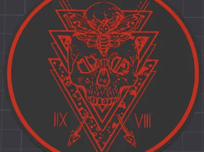 Skull and Moth