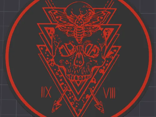 Skull and Moth