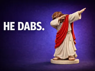 He Dabs – Single Color Easy Print 3H