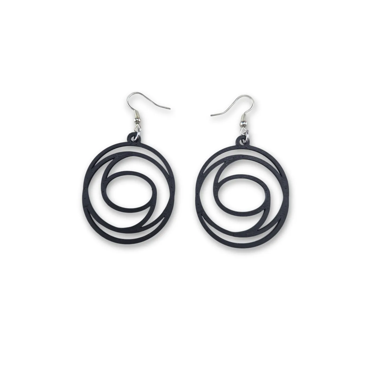 Swirl Circle Earrings view 2