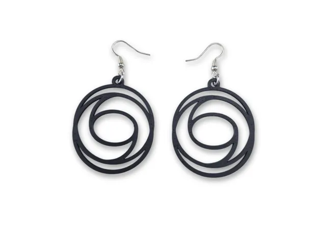 Swirl Circle Earrings