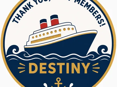 Destiny boat cast member coin 