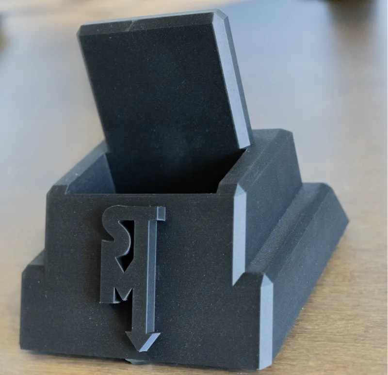 business card holder (logo removed)