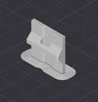 6mm wide zip tie holder - 0.2mm layer, 6 walls, 25% infill