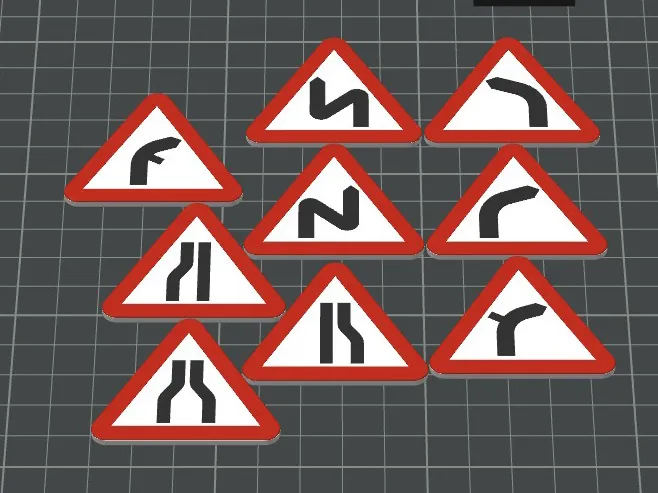 Miniature UK traffic signs ADI teaching aid (2)
