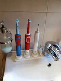 Socle chargeur triple pour Oral-B avec porte-brossettes — photo 3
