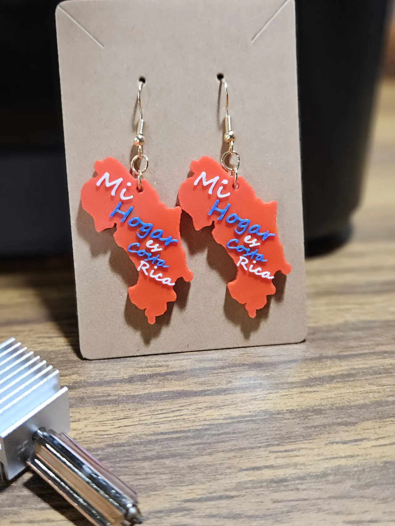 "Costa Rica is my home" Earrings view 2