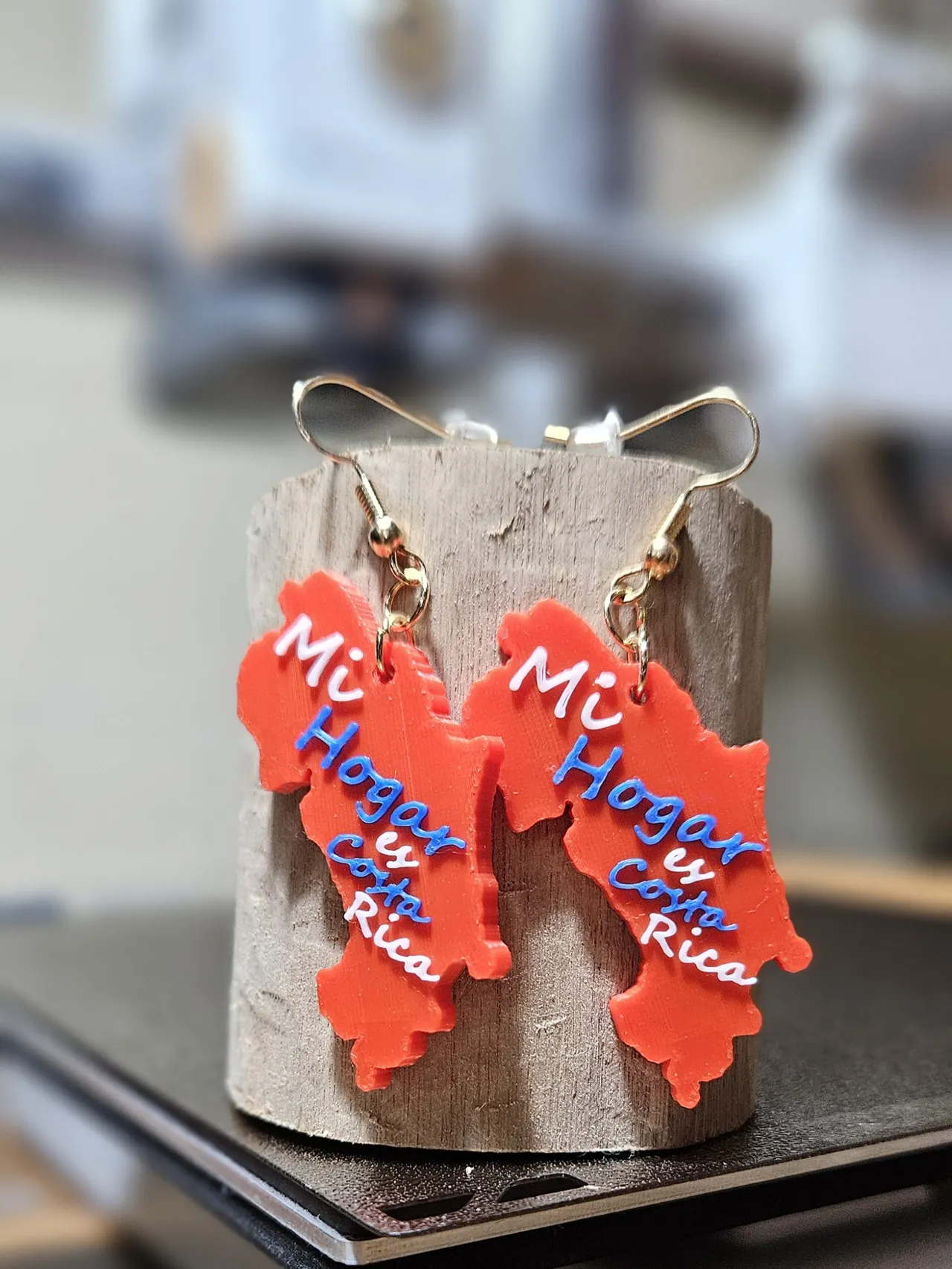 "Costa Rica is my home" Earrings view 3