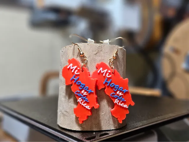 "Costa Rica is my home" Earrings