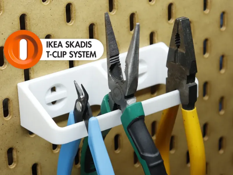 Skadis Pliers Holder with T-Clip: Wobble-free mod