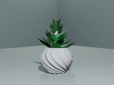 Spiral Mini Planter – Print-In-Place Flower Pot
