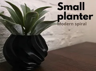 Spiral Mini Planter | Print-In-Place Planter