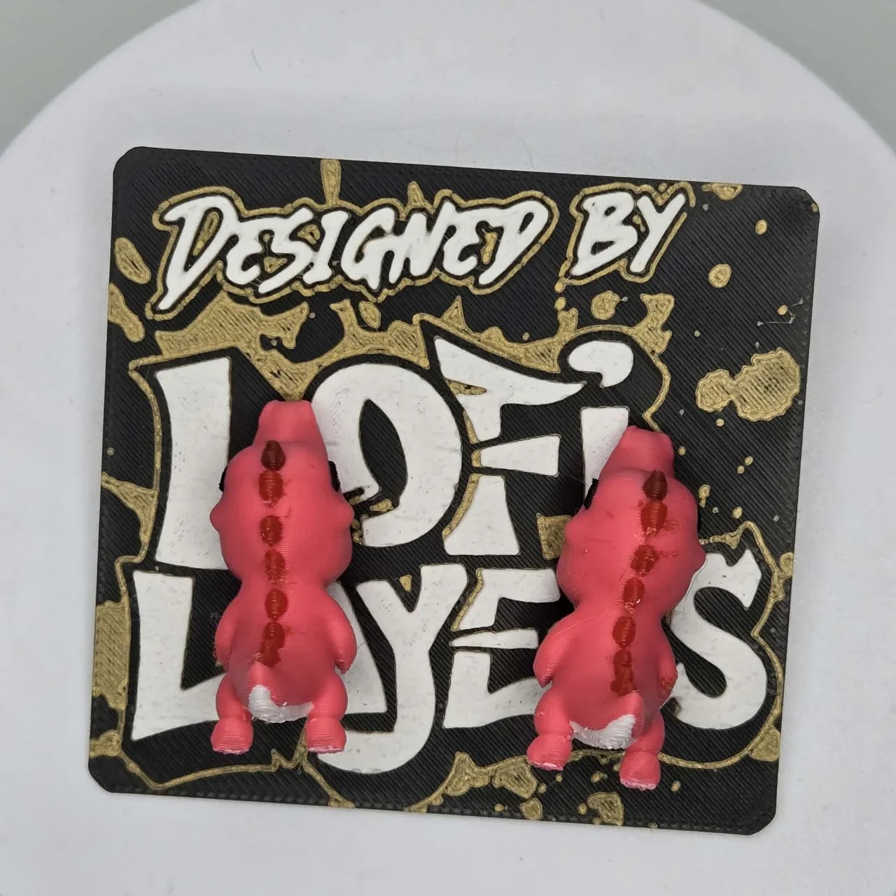 Heart Dragon Chomper Earrings view 3