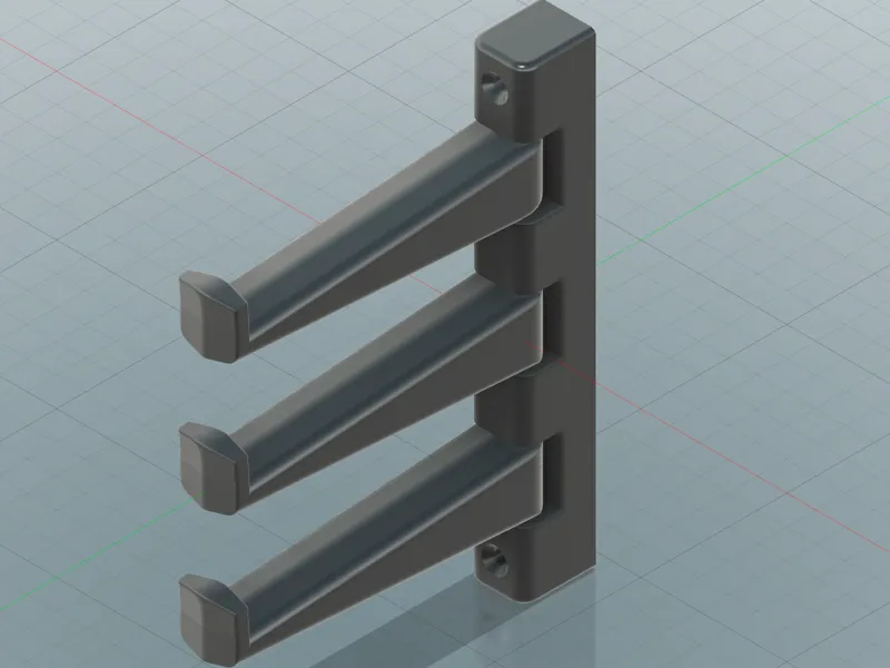 一体打印3 个可旋转挂钩Swivel hook