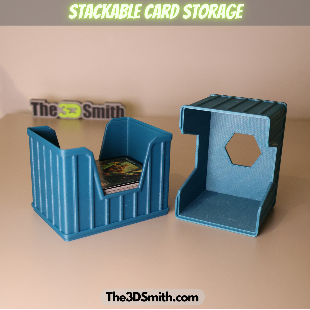 Miniatura 2 do modelo 3D Stackable Card Storage — Rugged