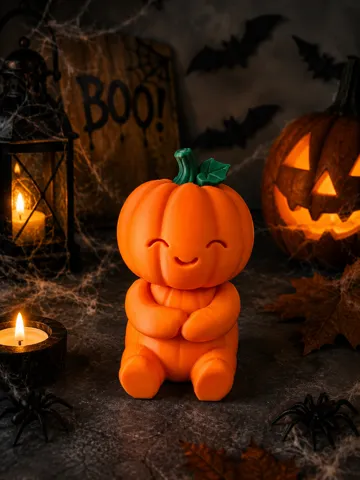Adorno temático: Hugging Pumpkin – Cute Halloween Decor — vista de referencia 4