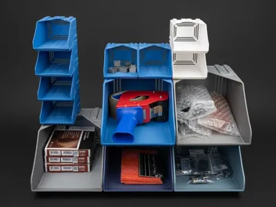 Stackable Interlocking Bins