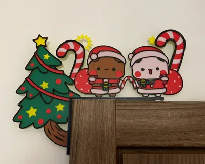 Bubu Dudu Christmas Door Ornament