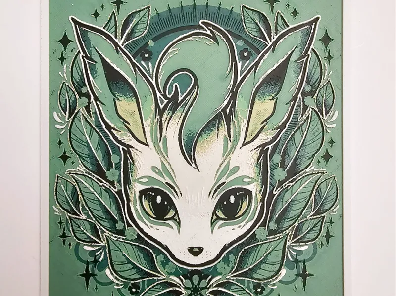 HueForge Pokémon Leafeon Fan Art