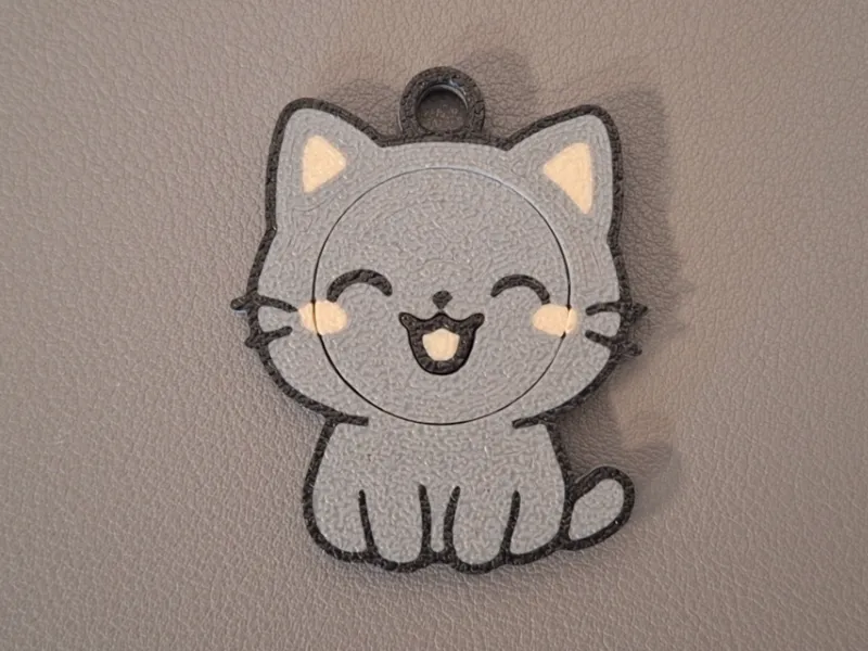Katze Einkaufswagenchip Schlüsselanhänger