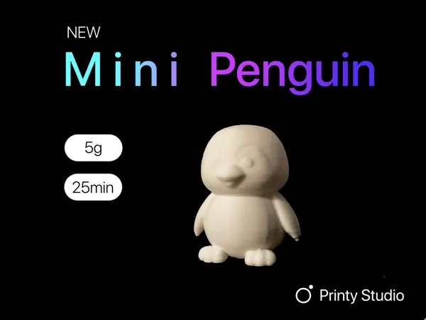 Petit pingouin mignon (mini)