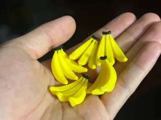 A bunch of a bunch of mini bananas