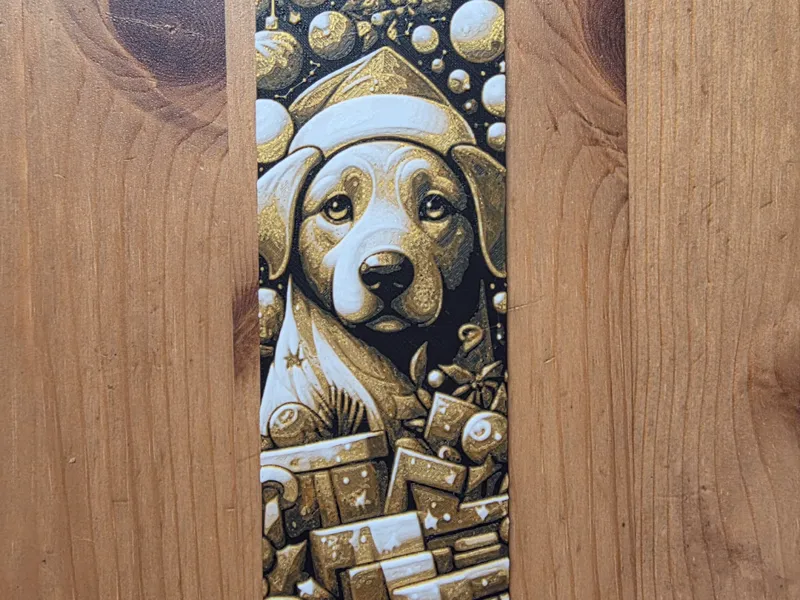 Christmas Dog Bookmark