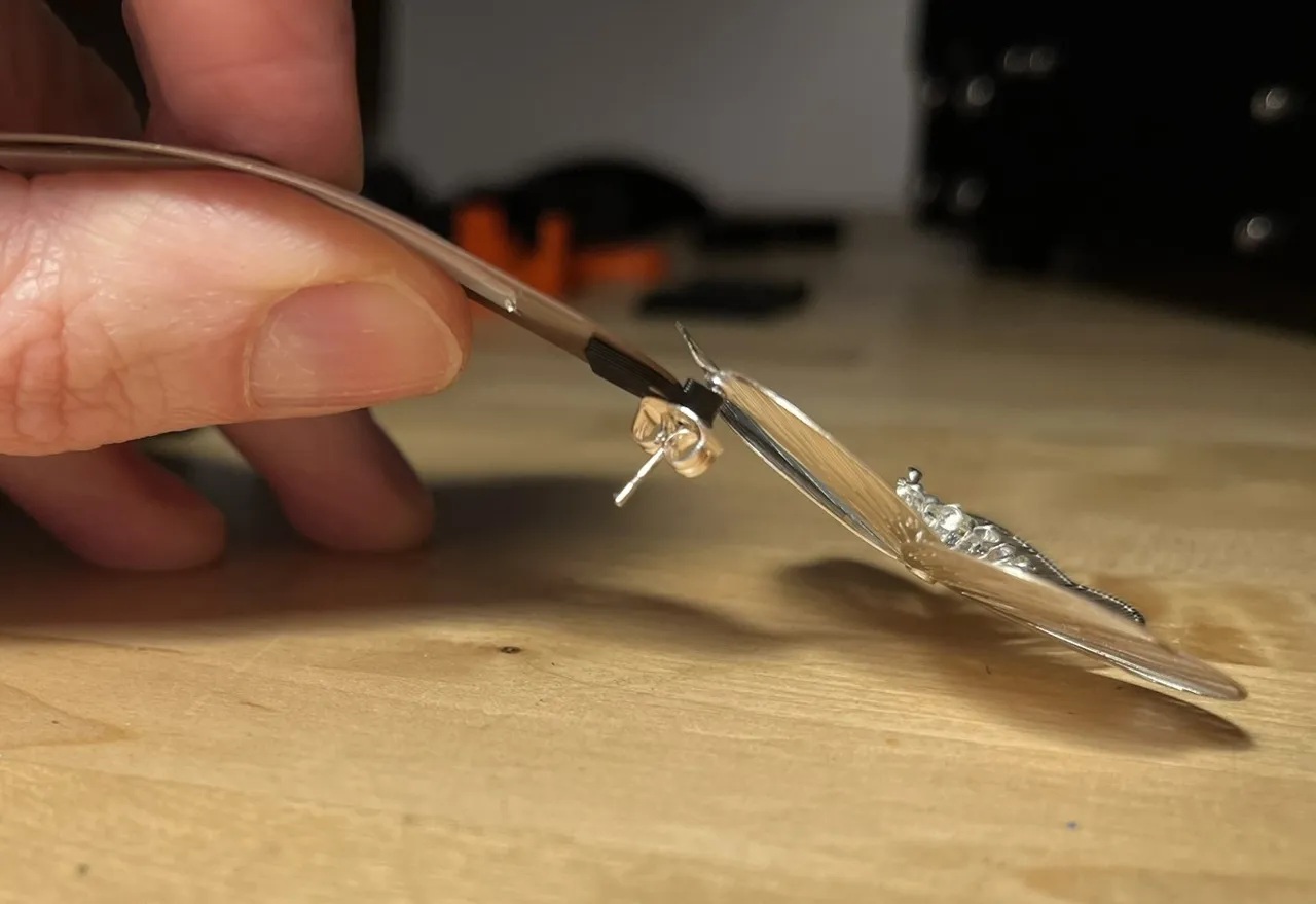 Earring to Hairclip Adapter view 2