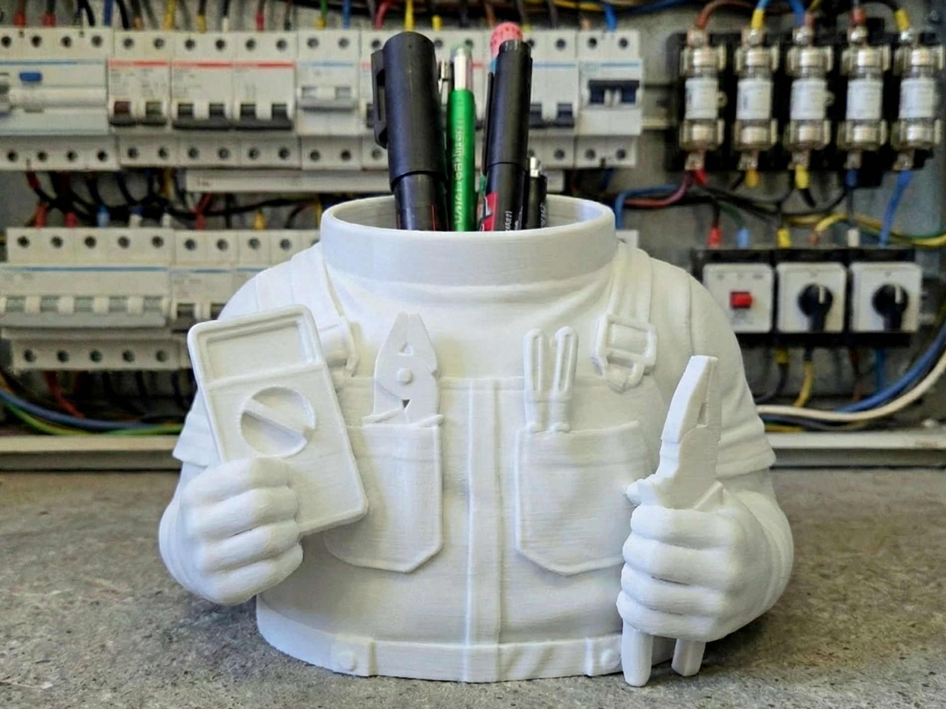 Pen pencil holder for electrician