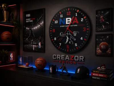 Modular Wall Clock – NBA Edition 