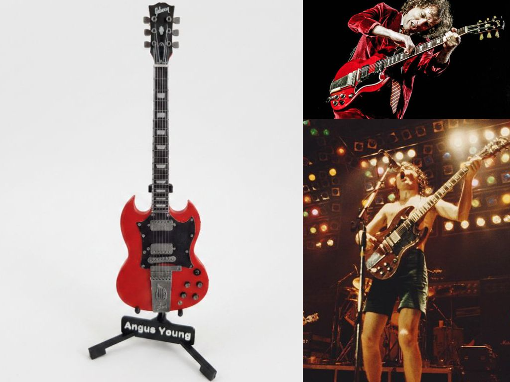 Guitar 17cm c/Cordas - Gibson SG Angus Young