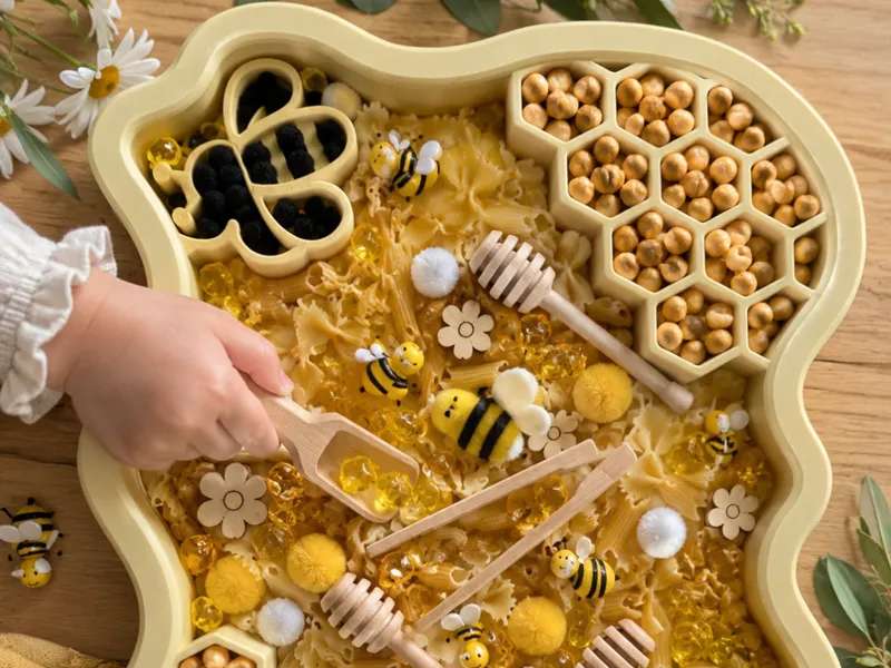 Bee Theme Sensory Tray