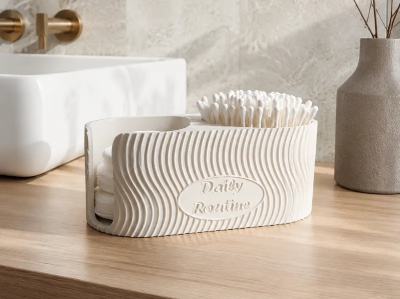 Wattepads und Wattestäbchen Bathroom Organizer