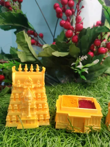 Soporte: Divine Gopuram Pooja Kumkum Holder — vista de referencia 4