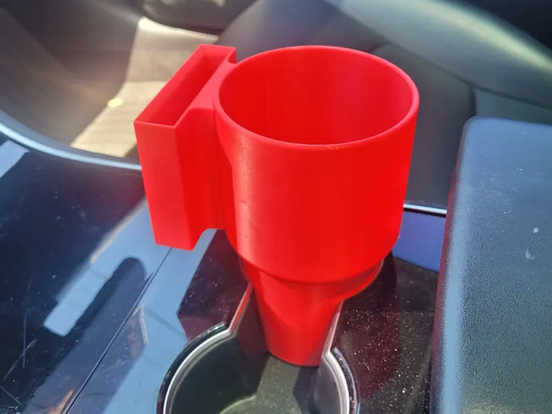 Large Cup Holder Adapter with Optional Phone Mount