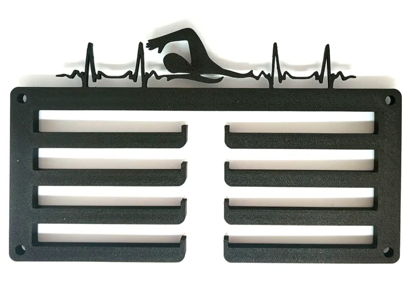 Swimming Medal Holder – Heartbeat Wall Display