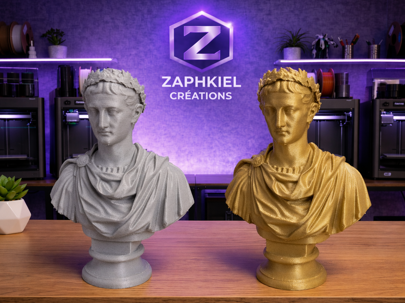 Bust of Augustus – Classical Museum Style