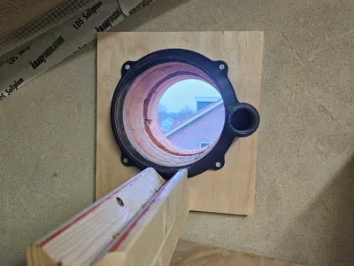180mm core drill guide with dust extraction