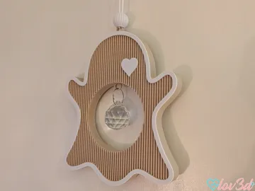 Adorno temático: Cute Boho Ghost Crystal Suncatcher — vista de referencia 5