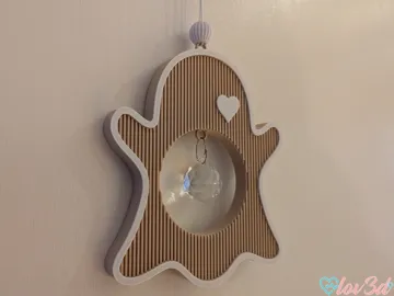 Adorno temático: Cute Boho Ghost Crystal Suncatcher — vista de referencia 4