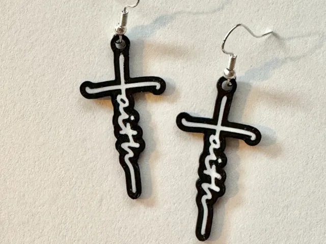 Faith Cross Earrings