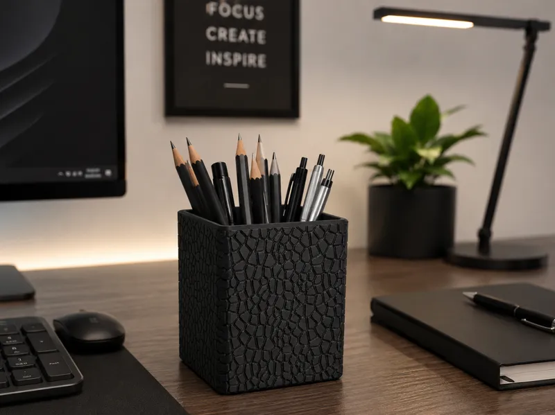 Modern Voronoi Pencil Holder